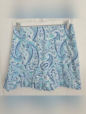 SIGRID OLSEN Womens Pleated Floral Golf/ Tennis Skort Size S
